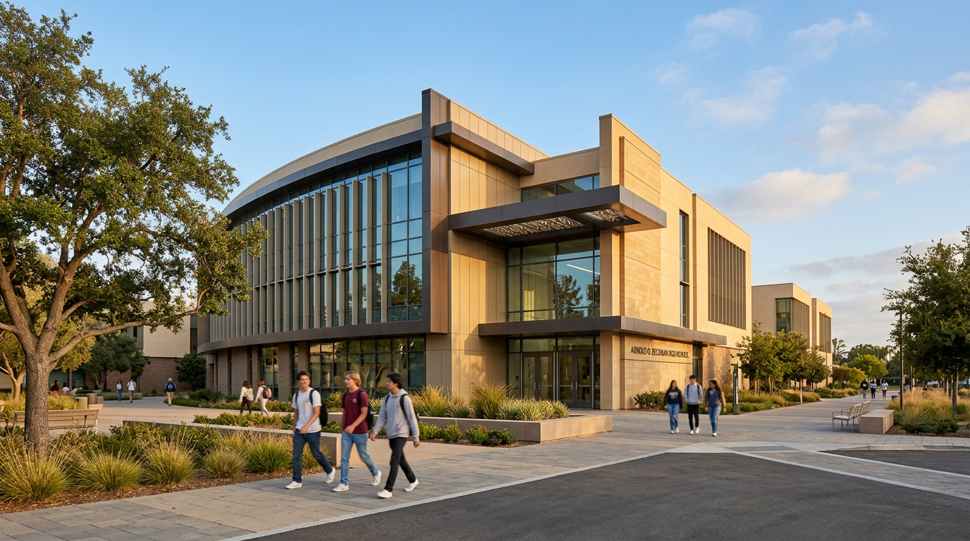 Trường Trung học Arnold O Beckman phục vụ học sinh Tustin và Irvine