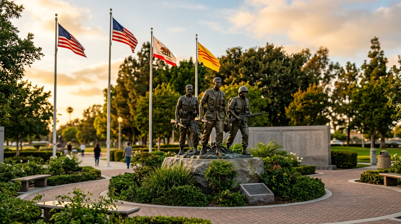 Tượng Đài Chiến Tranh Việt Nam tại Sid Goldstein Freedom Park ở Westminster