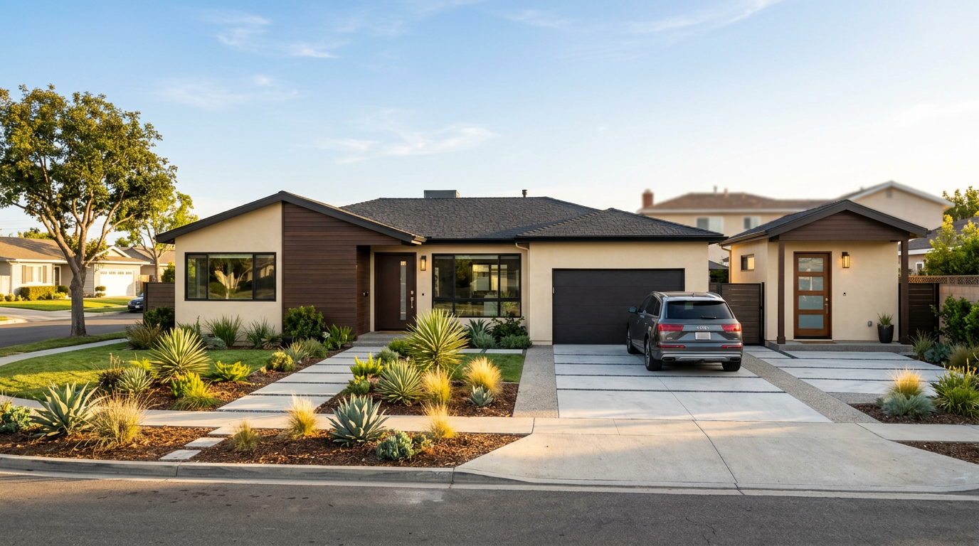 Remodeled single-story home with an ADU in Fountain Valley, California